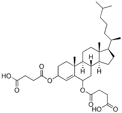 胆甾-4-烯-3,6-二醇二（氢丁二酸酯）二钠盐 结构式