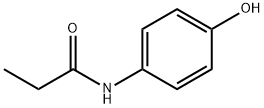 N-(4-ヒドロキシフェニル)プロパンアミド 化学構造式