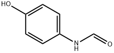 N-(4-ヒドロキシフェニル)ホルムアミド 化学構造式