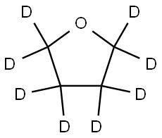 TETRAHYDROFURAN-D8 Struktur