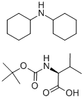 N-(tert-ブトキシカルボニル)-L-バリン・ジシクロヘキシルアミン 化学構造式