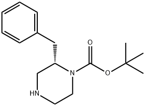 (S)-1-Boc-2-苄基哌嗪, 169447-86-3, 结构式