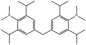 4,4′-亚甲基二(2,6-二异丙基-N,N-二甲基苯胺), 169501-63-7, 结构式