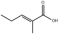 反式-2-甲基-2-戊烯酸 结构式