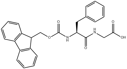 Fmoc-L-Phe-Gly-OH 化学構造式