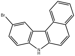 10-ブロモ-7H-ベンゾ[c]カルバゾール 化学構造式