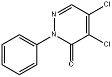 1-苯基-4，5-二氯-6-哒酮, 1698-53-9, 结构式
