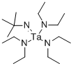 T-ブチルイミノトリス(ジエチルアミノ)タンタル(V) 化学構造式