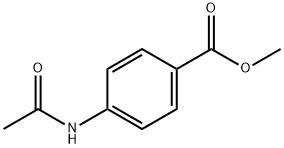 4-Acetylamino-benzoic acid methyl ester Structure
