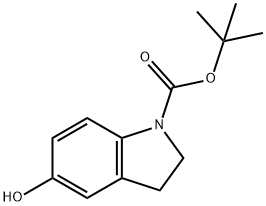 N-BOC-5-ヒドロキシインドリン 化学構造式