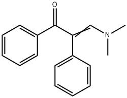 3-(ジメチルアミノ)-1,2-ジフェニル-2-プロペン-1-オン 化学構造式