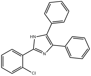 2-(2-氯苯基)-4,5-二苯基咪唑, 1707-67-1, 结构式