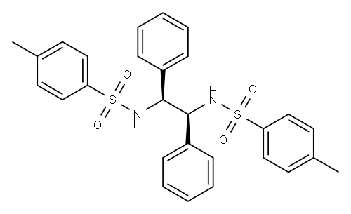 (1S,2S)-N,N'-DI-P-TOLUENESULFONYL-1,2-DIPHENYL-1,2-ETHYLENEDIAMINE Struktur