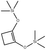 1,2-ビス(トリメチルシリルオキシ)シクロブテン 化学構造式