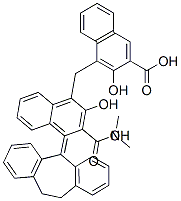 4,4'-methylenebis[3-hydroxy-2-naphthoic] acid, compound with 3-(10,11-dihydro-5H-dibenzo[a,d]cyclohepten-5-ylidene)-N,N-dimethylpropylamine (1:2) Struktur