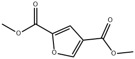 2,4-フランジカルボン酸ジメチル 化学構造式