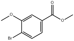 4-ブロモ-3-メトキシ安息香酸メチル 化学構造式
