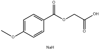 2-((4-甲氧基苯甲酰基)氧基)乙酸钠, 17114-82-8, 结构式