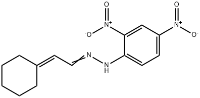 Cyclohexylideneacetaldehyde (2,4-dinitrophenyl)hydrazone 结构式