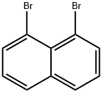 1,8-ジブロモナフタレン 化学構造式