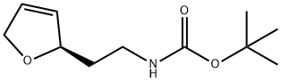 Carbamic acid, [2-(2,5-dihydro-2-furanyl)ethyl]-, 1,1-dimethylethyl ester, (R)- Structure