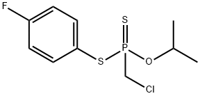 (Chloromethyl)phosphonodithioic acid S-(p-fluorophenyl)O-isopropyl ester 结构式