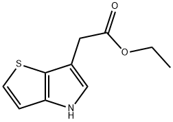 4H-Thieno[3,2-b]pyrrole-6-acetic acid, ethyl ester Struktur