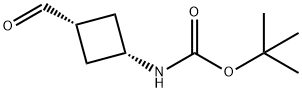 REL-N-[(1S,3S)-3-ホルミルシクロブチル]カルバミン酸TERT-ブチル 化学構造式