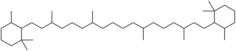 BETA-胡萝卜素, 17161-33-0, 结构式