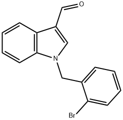 1-(2-BROMOBENZYL)-1H-INDOLE-3-CARBOXALDEHYDE, 171734-73-9, 结构式