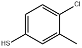 4-氯-3-甲基苯硫醇 结构式