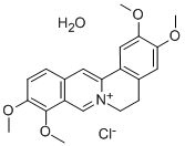巴马汀氯化物一水合物, 171869-95-7, 结构式