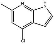 4-クロロ-6-メチル-1H-ピロロ[2,3-B]ピリジン 化学構造式