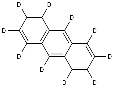 蒽-D10 结构式