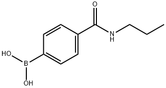 4-(N-丙基甲酰氨)苯基硼酸 结构式