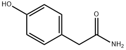 4-ヒドロキシフェニルアセトアミド 化学構造式