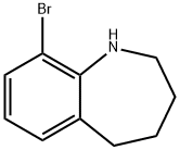 9-ブロモ-2,3,4,5-テトラヒドロ-1H-ベンゾ[B]アゼピン塩酸塩 化学構造式