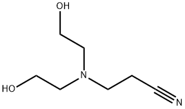 N-(2-氰乙基)二乙醇胺 结构式