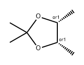 (4R,5S)-2,2,4,5-Tetramethyl-1,3-dioxolane 结构式