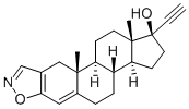 ダナゾール 化学構造式