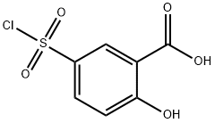 5-クロロスルホニル-2-ヒドロキシ安息香酸 化学構造式