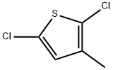 2,5-ジクロロ-3-メチルチオフェン 化学構造式