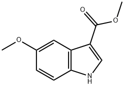 5-メトキシ-1H-インドール-3-カルボン酸メチル 化学構造式