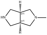 顺式-2-甲基六氢吡咯并[3,4-C]吡咯, 172739-03-6, 结构式