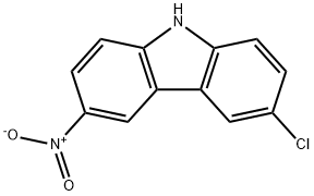 3-chloro-6-nitro-9H-carbazole 结构式
