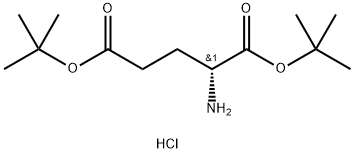 D-谷氨酸二叔丁酯盐酸盐 结构式