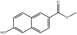 6-ヒドロキシ-2-ナフトエ酸メチル 化学構造式