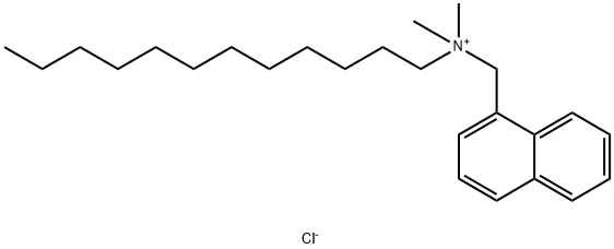 十二烷基(二甲基)(萘基甲基)氯化铵 结构式