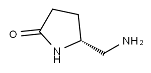 (R)-5-AMINOMETHYL-PYRROLIDIN-2-ONE Struktur
