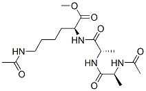 N6-Acetyl-N2-[N-(N-acetyl-L-alanyl)-L-alanyl]-L-lysine methyl ester Struktur